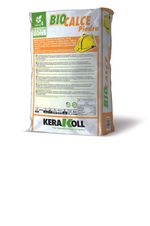 Mortero natural certificado, referencia Biocalce Piedra de Kerakoll. Envase 25 kg